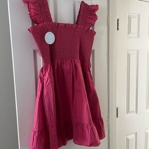 Hill House The Elizabeth Nap Dress Lipstick Pink